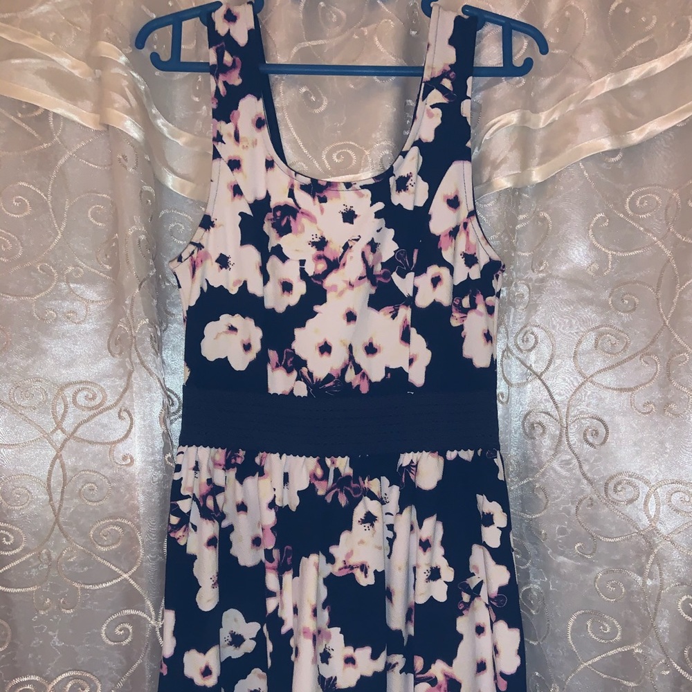 Navy floral sundress